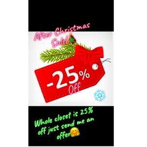 🏷WHOLE CLOSET 25% Off after Xmas Sale!